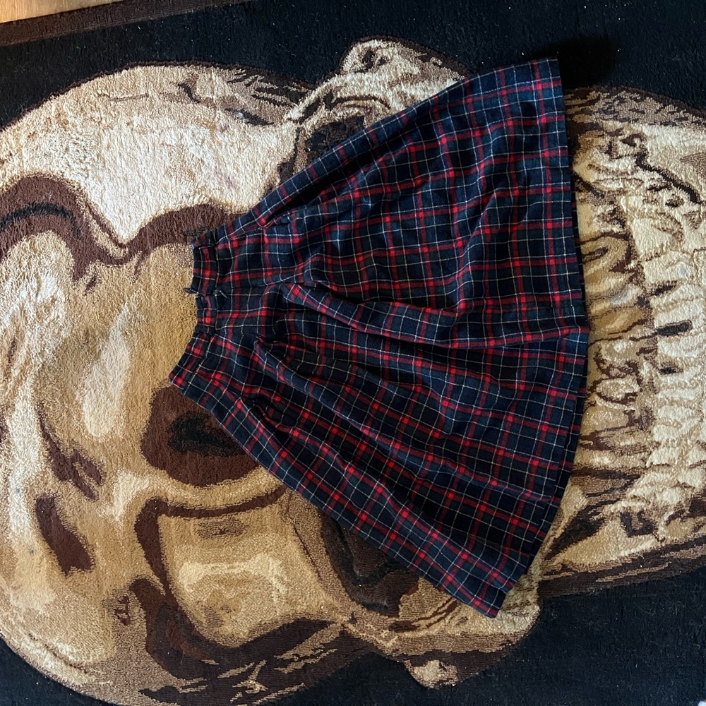Plaid Women's Skirt - Red and Black